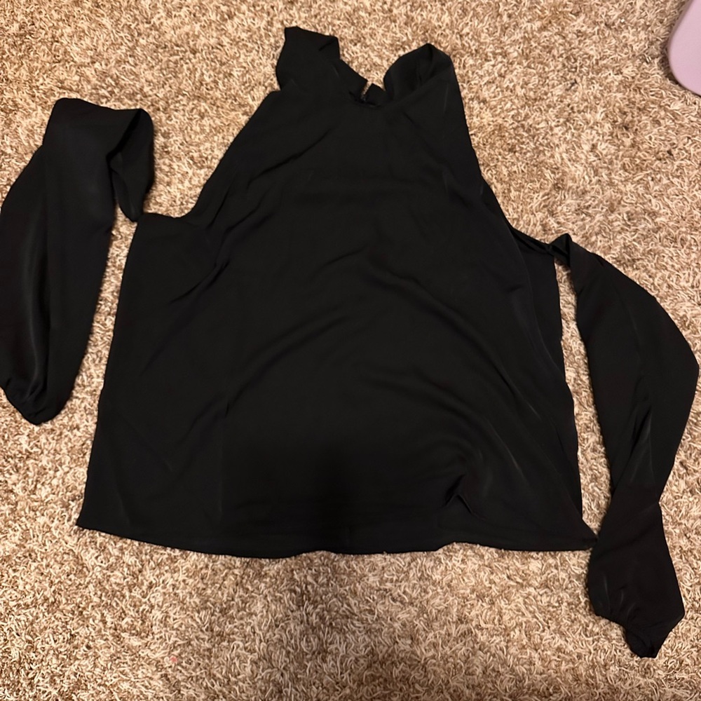 Grecian Cold Shoulder Long Sleeve Blouse- XL- NWT